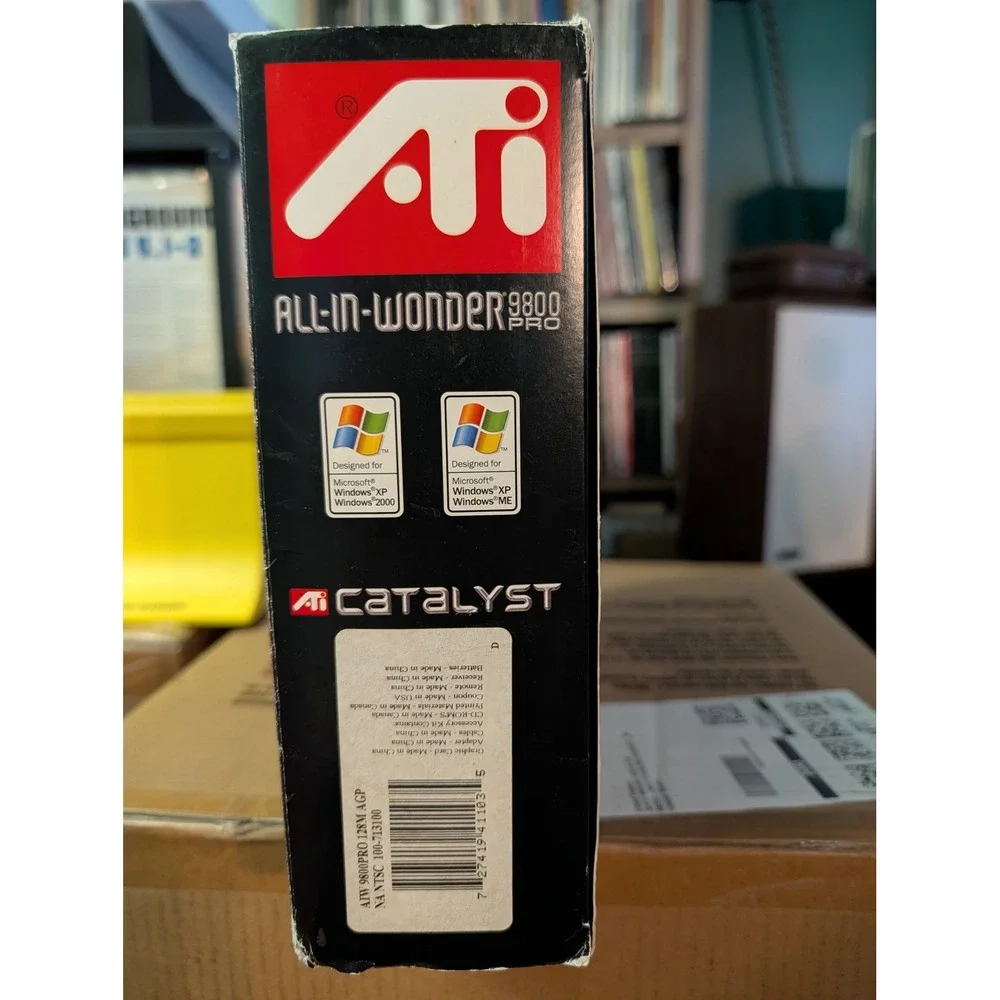ATI All-In-Wonder 9800 Pro 128MB DDR AGP Graphic Card Video Capture TV Tuner Box